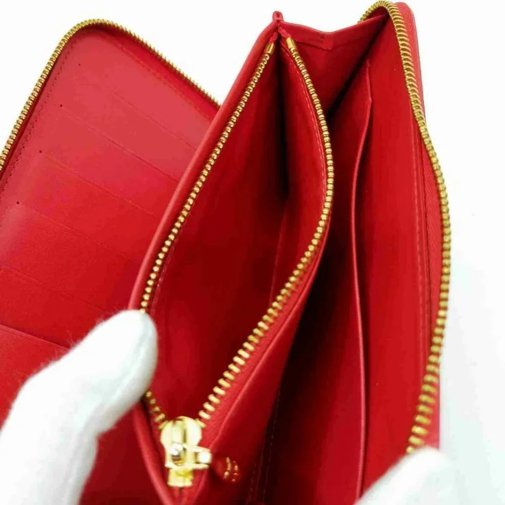 Louis Vuitton Monogram Vernis Red Zippy Organizer